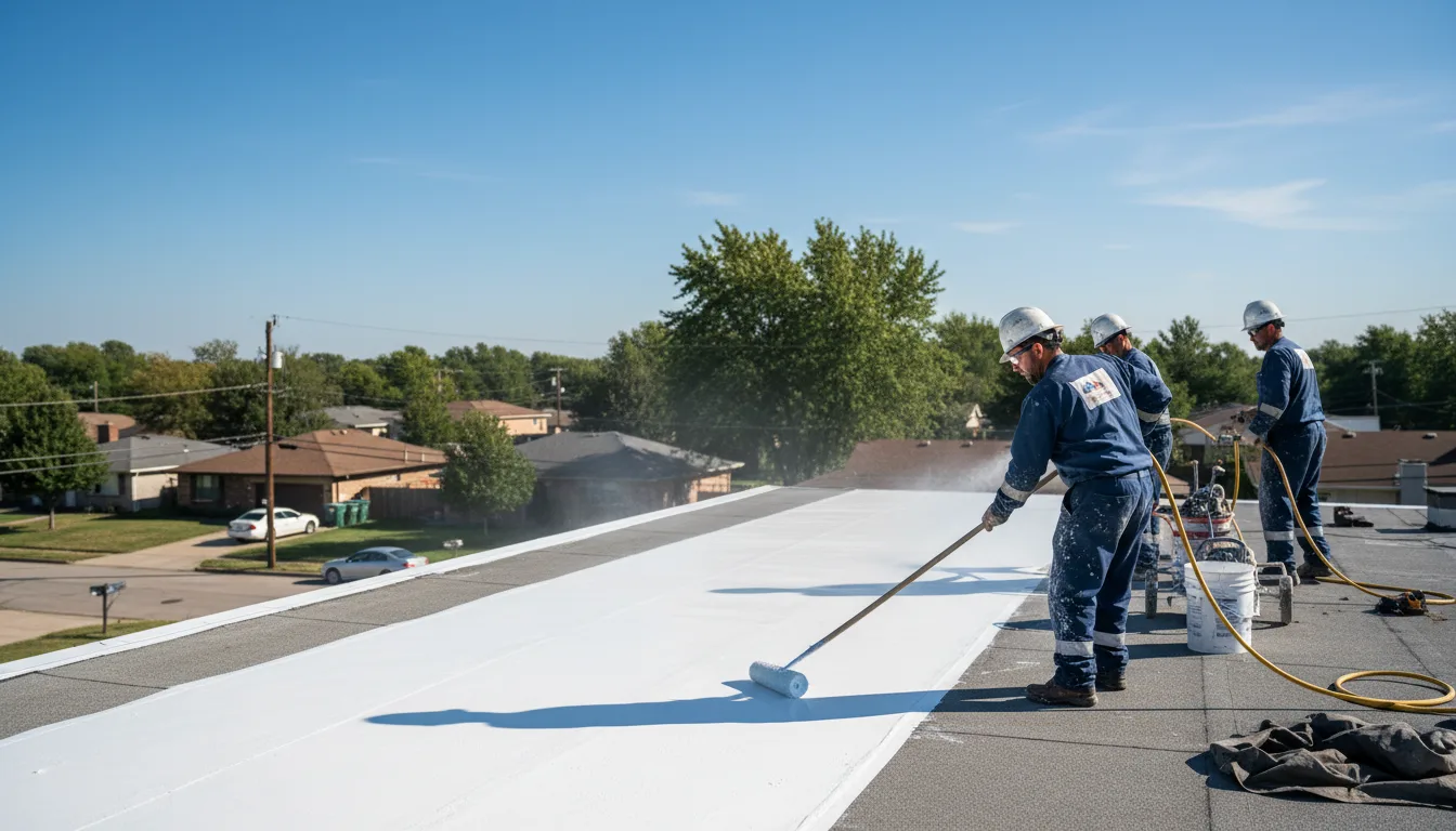 Commercial roof coating in Spanishburg, WV near me
